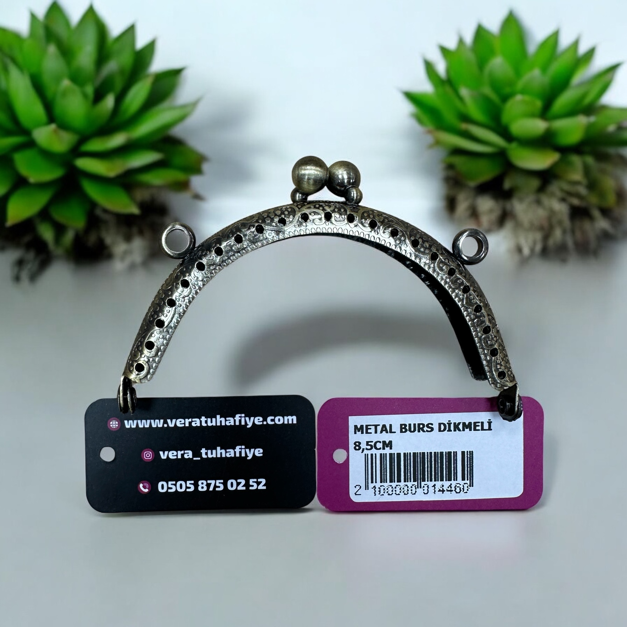 8.5 CM DİKMELİ BURS ANTİK